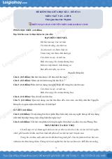 Đề thi giữa kì 2 Văn 8 - Đề số 11